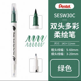 派通彩色双头柔绘笔SESW30C-T104