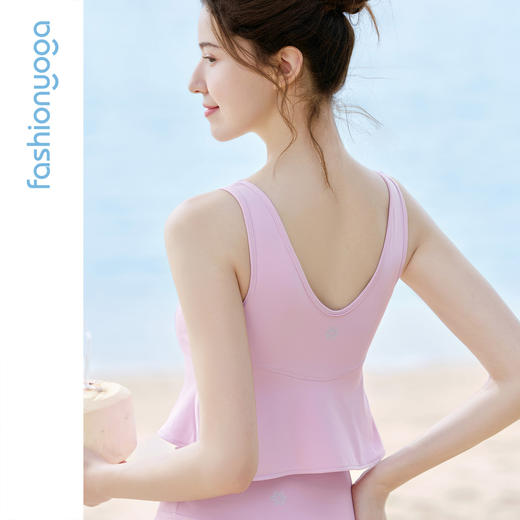 FC16207气质蕾丝花朵飘带背心 商品图7