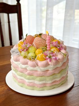 春日油画草莓蜜瓜蛋糕 | 昔果