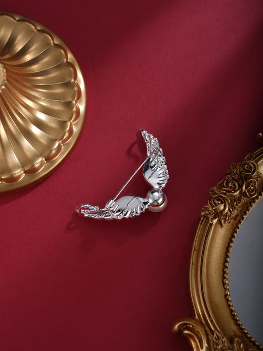 子佩集【天使荣光】珍珠惜王妃胸针【XXXZ272】翅膀2602 商品图5