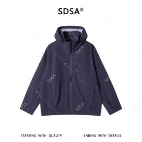 SDSA男装2026新款高贵轻奢时尚多口袋设计拉链立领连帽夹克外套潮