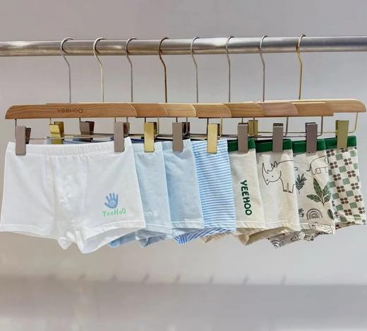 【5A&7A抑菌4条装】英氏男女童纯棉平角内裤 商品图1