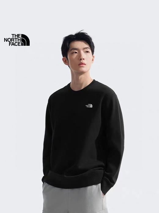 F031033两色抽象山峰图案印花卫衣户外休闲圆领上衣 商品图4