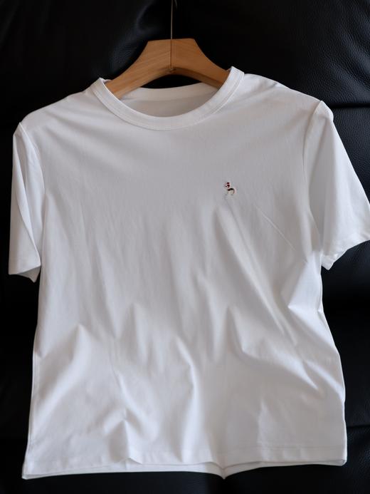 二店y 【26001】余料加栽，哈狗家，正肩有型，刺绣女士短袖T恤 商品图9