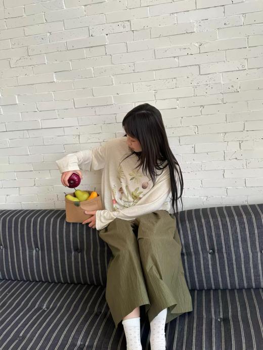 nothe Case布然/NC261835/「绿森林」量感褶裥八分裤裙 商品图3