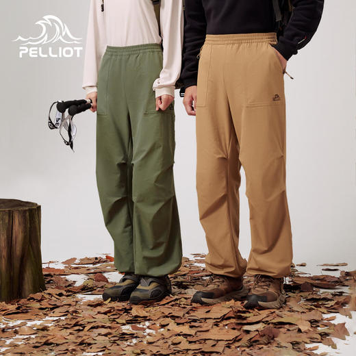 【山系】伯希和伞兵裤女户外防风登山裤男徒步工装裤软壳运动长裤 商品图0