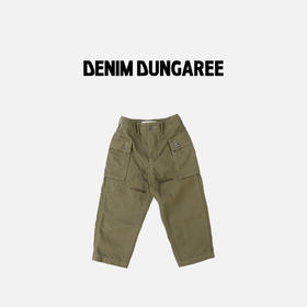 DD日本童装 DENIM DUNGAREE 26春夏人字纹口袋长裤