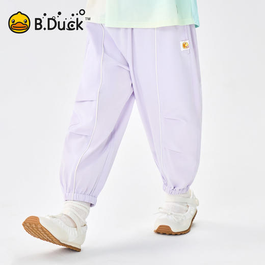 [速干防蚊裤]bduck小黄鸭童装女童裤子儿童运动裤薄夏装宝宝长裤90-150 FF2757081 商品图0