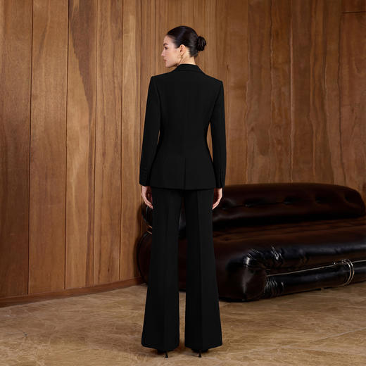 IWY/商务风黑色西装套装女春秋职业正装双排扣显瘦通勤装CP2752 商品图4