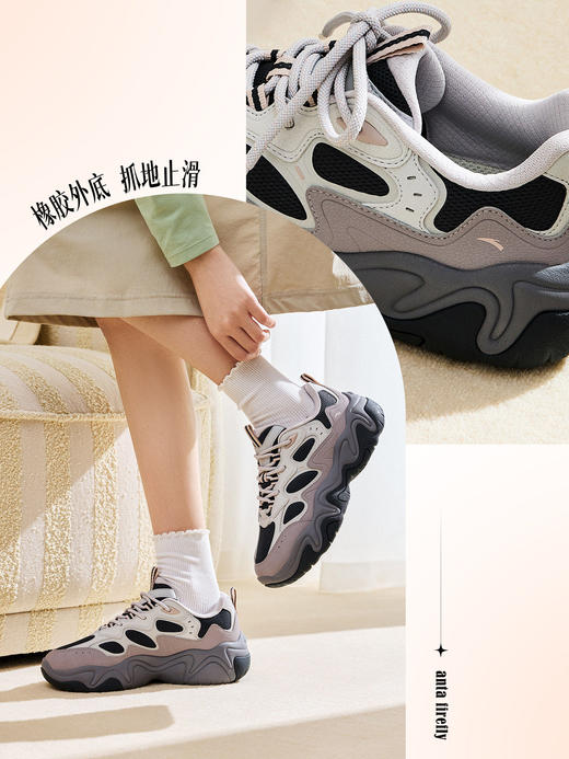 安踏流萤丨低帮软底休闲鞋女鞋春季新款舒适通勤运动鞋122618853 商品图2