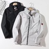 F031032男士防风防泼水抓绒保暖软壳刺绣红标标志夹克上衣 商品缩略图0