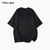 PINLI品立2026夏季新款男士宽松圆领激光烧花短袖T恤休闲上衣潮牌GD262111016 商品缩略图9