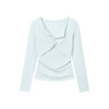 CryingCenter 兰精莫代尔V领扭结上衣休闲普拉提长袖 哭喊中心 商品缩略图4