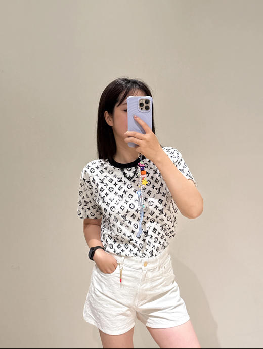 驴家复古水洗满印老花T恤 商品图6