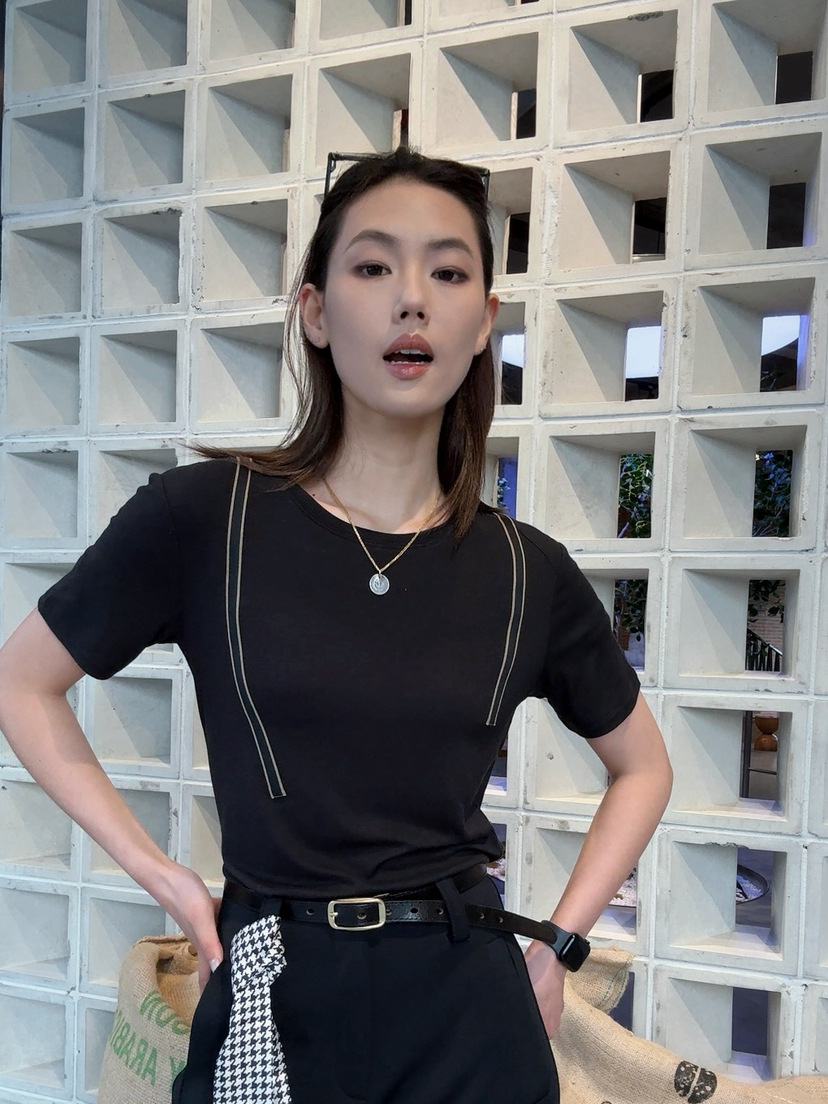 【纸片人系列】噢蜜ooomeooo假两件高弹T