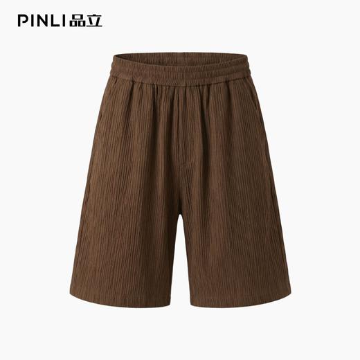 PINLI品立2026新款男士宽松纯色直筒休闲短裤五分裤夏季百搭潮牌B262117021 商品图6