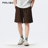 PINLI品立2026新款男士宽松纯色直筒休闲短裤五分裤夏季百搭潮牌B262117021 商品缩略图0