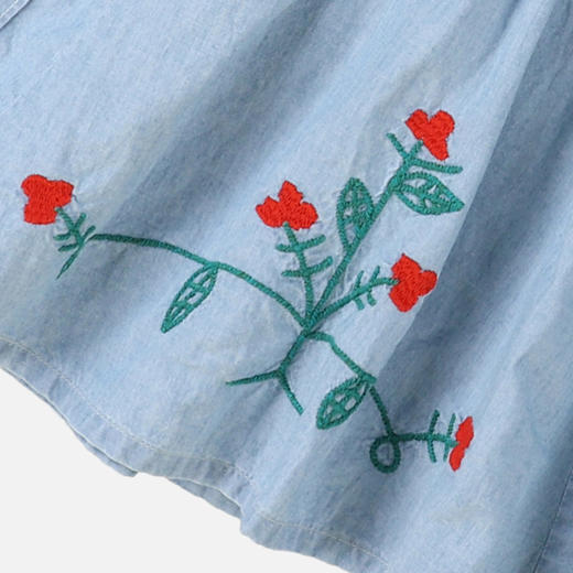 G2H日本童装 GO TO HOLLYWOOD 26春夏女童工装拼接设计半身裙 商品图4