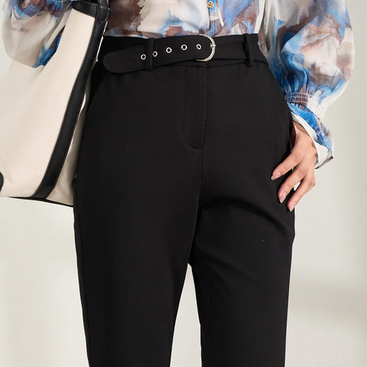 剩S 米思阳新款九分微喇裤高腰显瘦休闲裤女5R24AH0476 商品图4