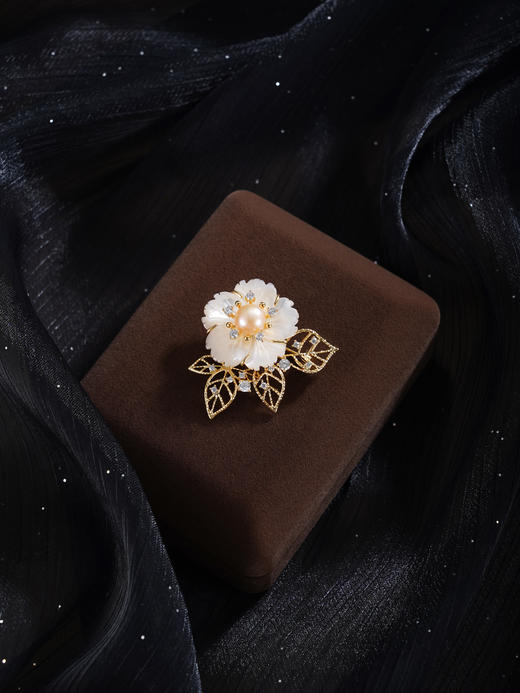 子佩集【花映鸿图】珍珠惜王妃胸针【XXXZ257】五瓣花2602 商品图2