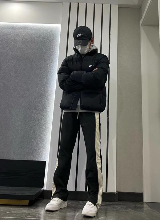 F031051哈灵顿新款面包服立领拉链短款宽松情侣羽绒服 商品图8