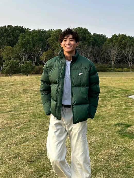 F031051哈灵顿新款面包服立领拉链短款宽松情侣羽绒服 商品图5