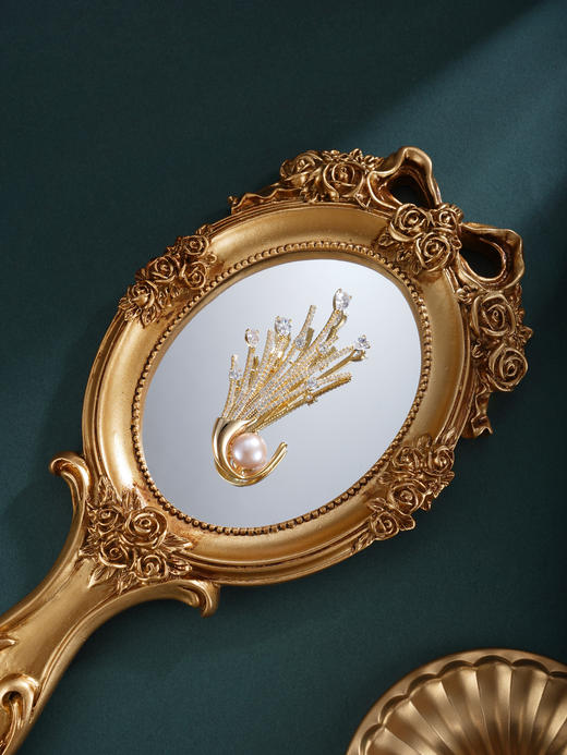 子佩集【风语勋章】珍珠惜王妃胸针【XXXZ263】一束花镀金2602 商品图4