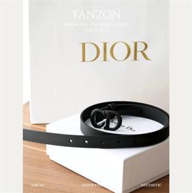 迪奥-ins风网红迪家哑光CD小牛皮细腰带裙子腰带皮带！