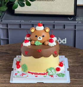 立体小熊蛋糕 轻松熊