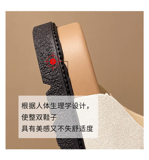 【建议拍大一码！真的我夏天只穿它！超软的一脚蹬凉拖】暴走舒适 鞋底鞋面都超柔软 复古厚底双扣带勃肯拖鞋 商品图6