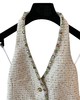 女款珠片挂脖马甲背心zh025 商品缩略图2