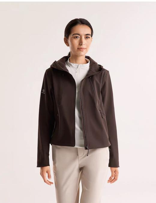 点此购买 凯乐石M8 IC春秋季女士短廓型连帽软壳薄绒防风户外徒步外套 zc 341803 商品图11