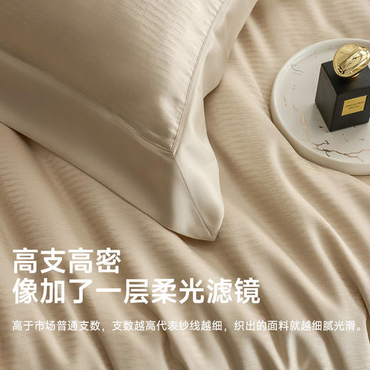 臻品天丝轻奢提花四件套(越光影) 商品图4