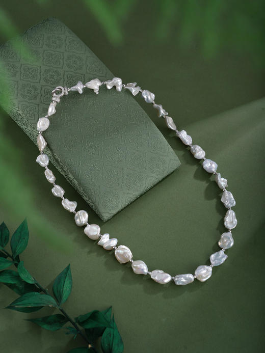 子佩集【心海涟漪】银S925珍珠惜王妃项链【QJXL002】巴洛克2602 商品图8