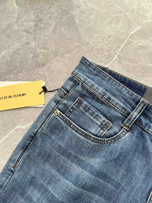 F031043春款百搭小直筒立体裁剪版型微弹牛仔裤男士长裤 商品图5