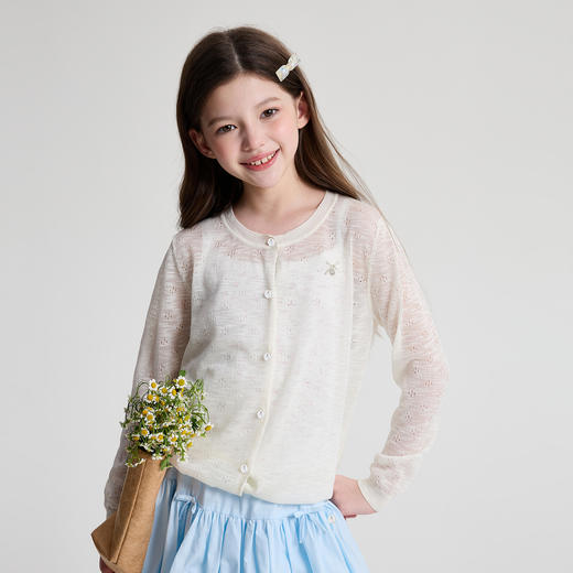 笛莎/Deesha 2026年夏季新款中童外套毛开衫 商品图0