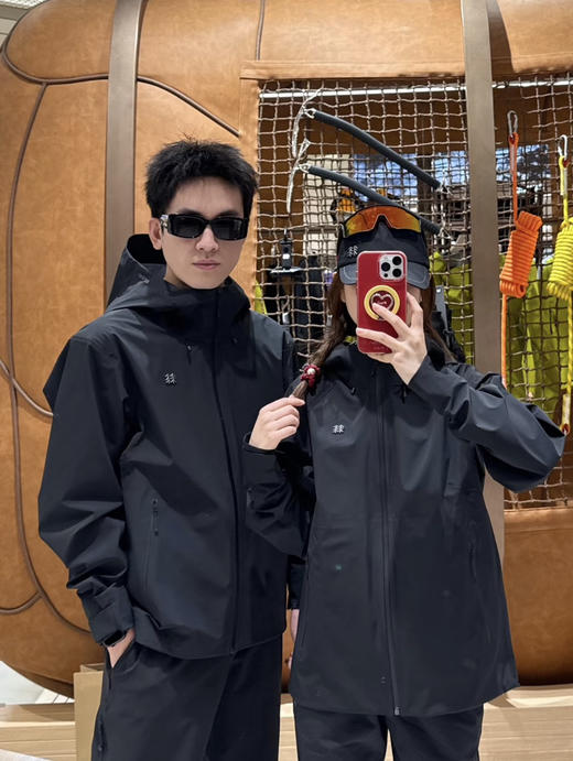 310-10 圆正韩国单 两棵树 男士户外软壳夹克外套 老朱176-148穿L 商品图2