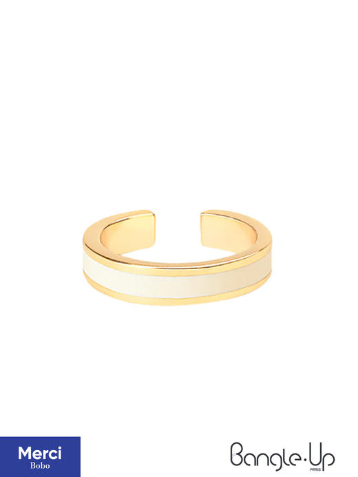 BangleUp法国小众珐琅首饰 Bangle经典系列 开口一字戒指 耳环 商品图0