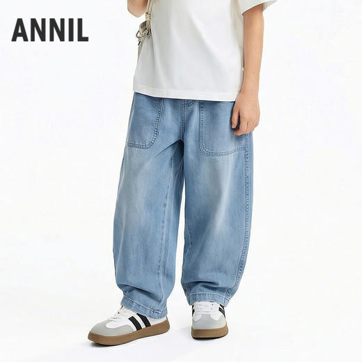 男女童牛仔单裤夏季新款安奈儿童装EM626745 商品图2
