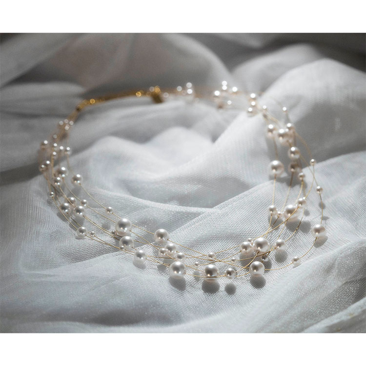 贝拉自留款｜银河星系 四层叠戴贝珠项链 颈间星光氛围感 百搭四季全造型 可休闲可优雅可贵气