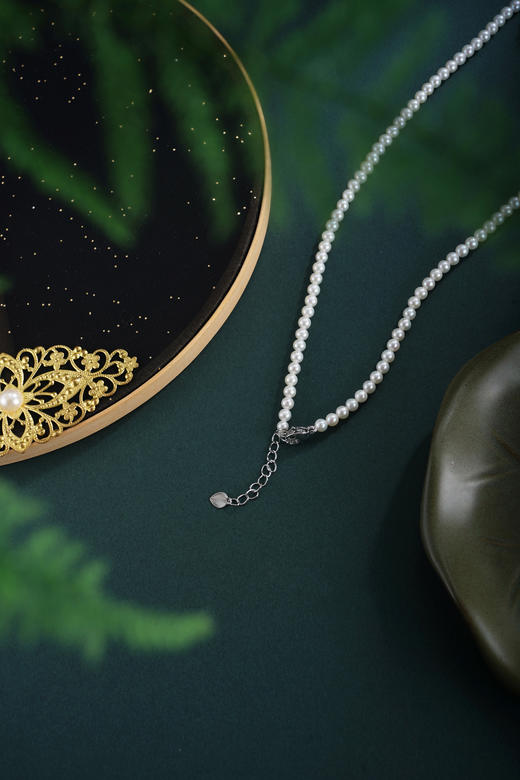 子佩集【华章流年】珍珠惜王妃项链【XXXL029】水沫玉菱形方块2602 商品图3