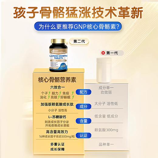 GreenNaturalPure赖氨酸生长片60片 商品图2
