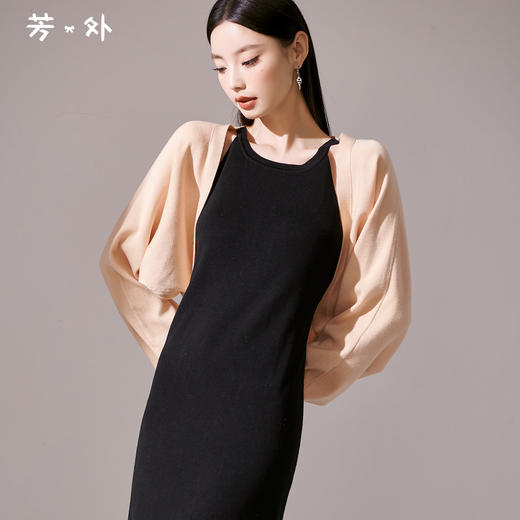 【30%羊毛针织开衫】25秋款短款披肩针织女式毛衣 商品图0