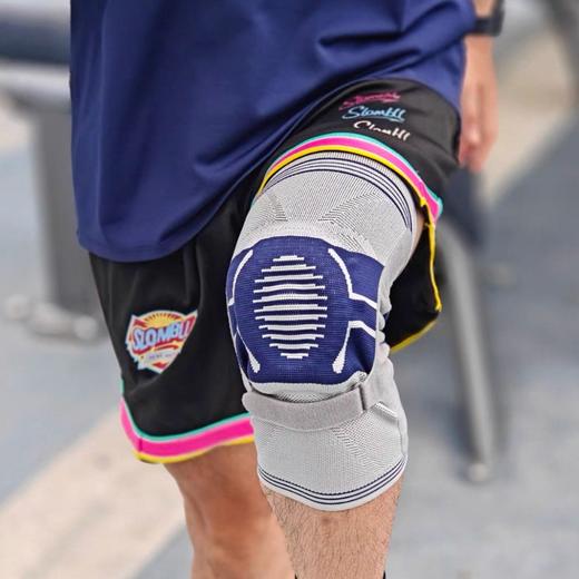 【单只装】PANAPOPO飞织护膝硅胶支撑拉带款 商品图0