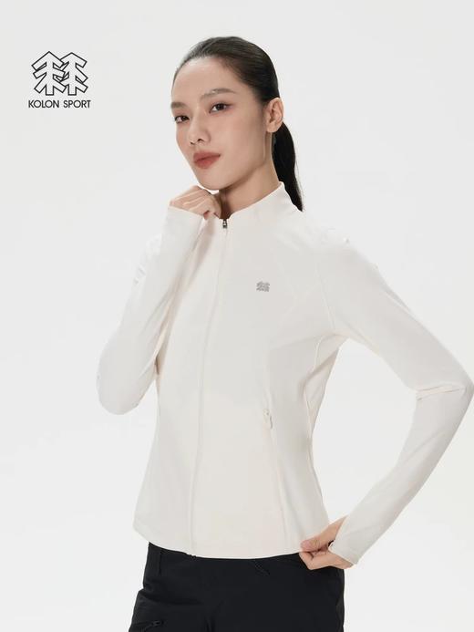 点此购买 可隆春秋季女士针织立领夹克户外运动徒步登山弹力外套 bk 341764 商品图0