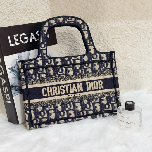 Dior tote 蓝色 老花 mini 手提包 商品图0