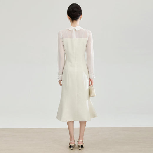 新款气质千金感亮丝编织小香风鱼尾连衣裙礼裙 WLZD2602401 商品图1