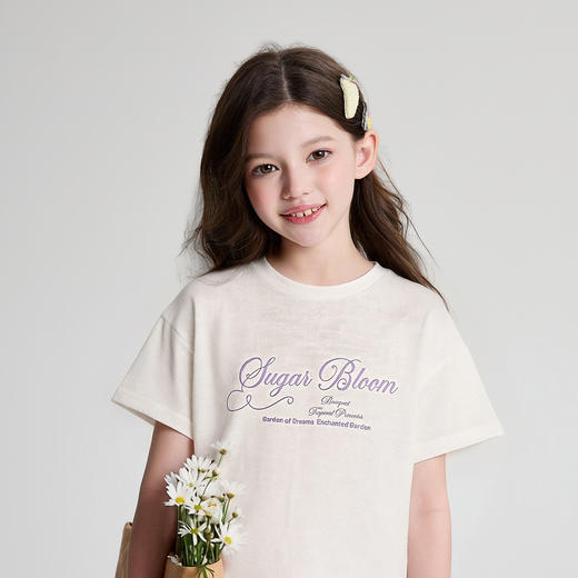 笛莎/Deesha 2026年夏季新款中童T恤图案T恤 商品图0
