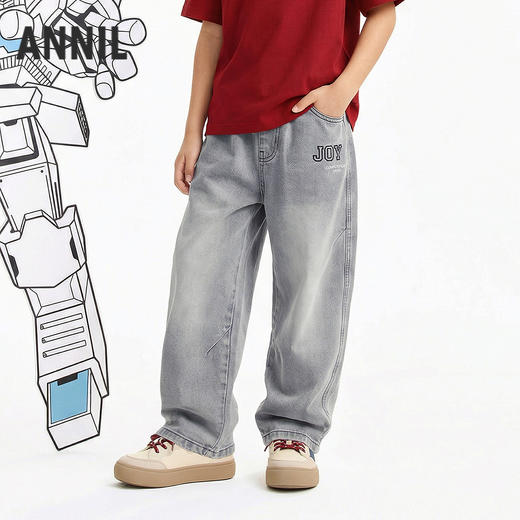 男童全腰牛仔单裤春季新款安奈儿童装EB626739 商品图1