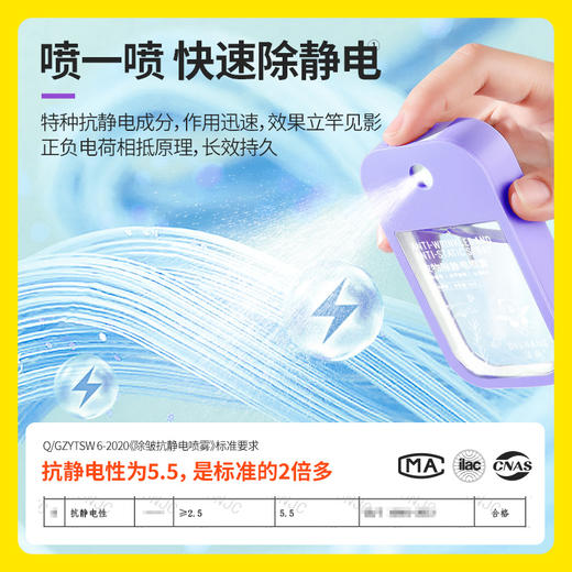 涤尚精致衣物护理喷雾2瓶装（除皱抗静电） 商品图1